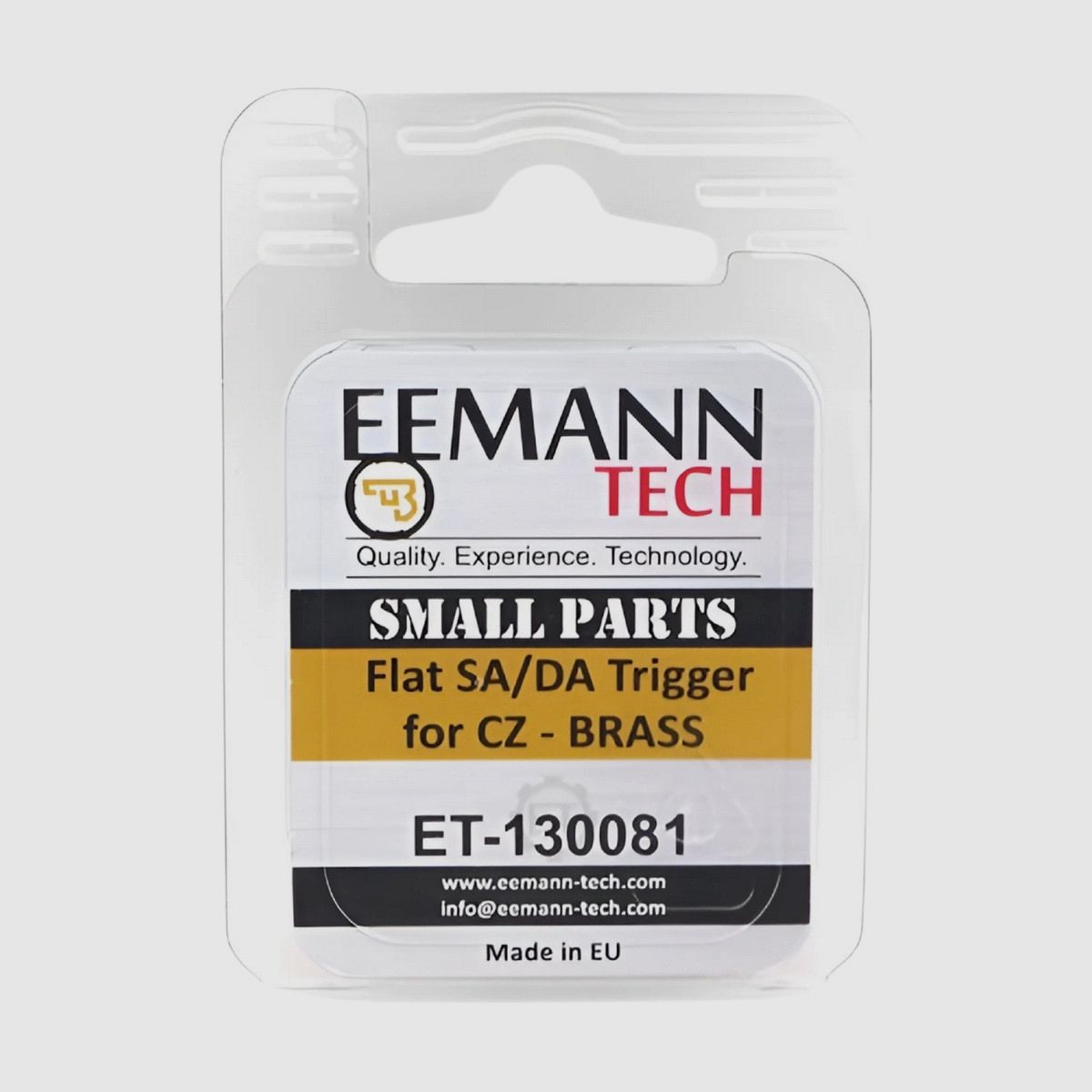 Eemann Tech - Flat trigger for CZ - Brass - ET-130081, image 5 of 6