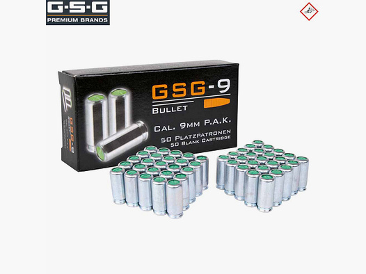 GSG-9 knalpatronen 9mm P.A.K. 50 stuks