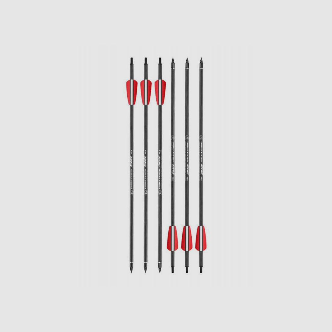 EK Archery 6er Pack - 15,5 Zoll Pfeil für R-Serie Siege