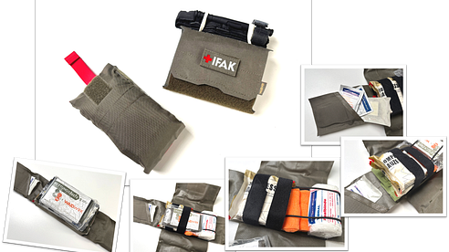 "IFAK" - "INDIVIDUAL FIRST AID -KIT" - "ERSTE-HILFE-SET"