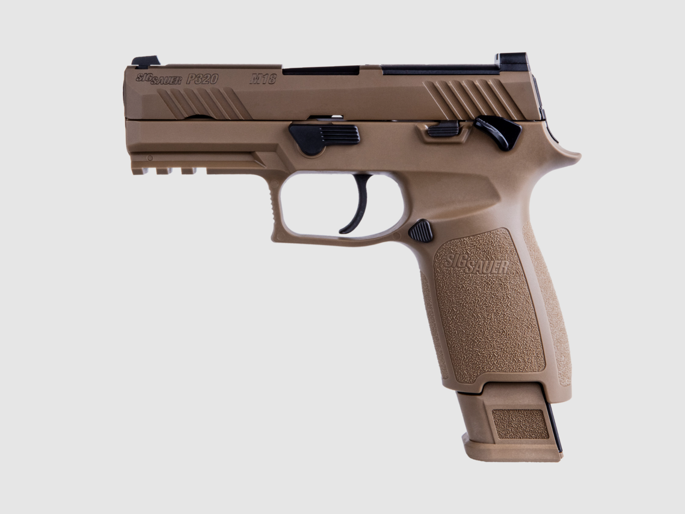 SIG P320 M18, OR, 99mm, 9mm Para, 17 Schuss, Coyote