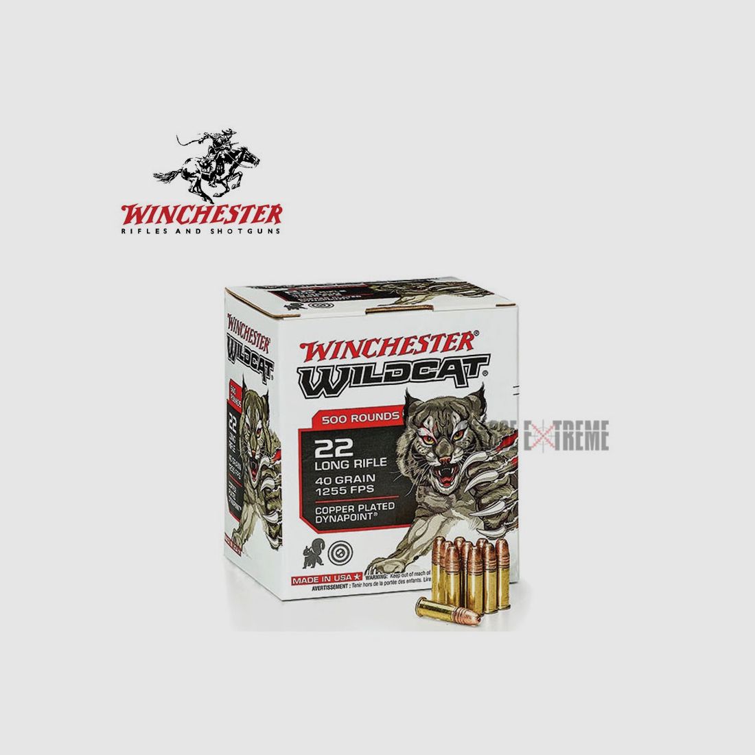 500 Patronen WINCHESTER Wildcat Kal. 22lr 40gr Dynapoint