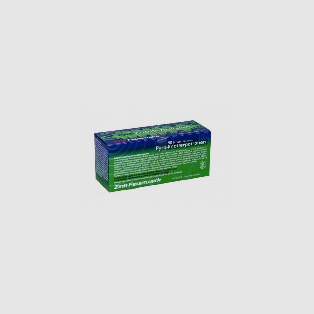 Zink Feuerwerk Pyro Knatterpatronen 50 Stk. 15 mm