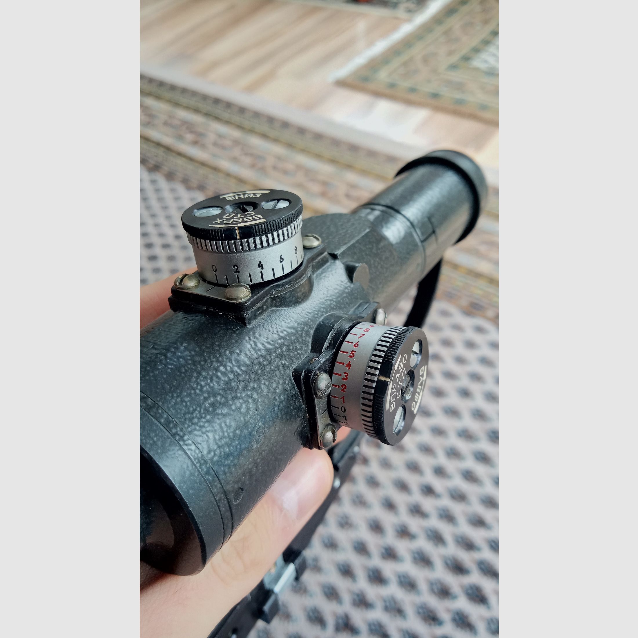 6x24 SVD Zielfernrohr Optik für Dragunov / Hergestellt in Weißrussland / Bedingt Yunker möglich // SVU Tigr PSOP PSO-1M2 PSO-Scope