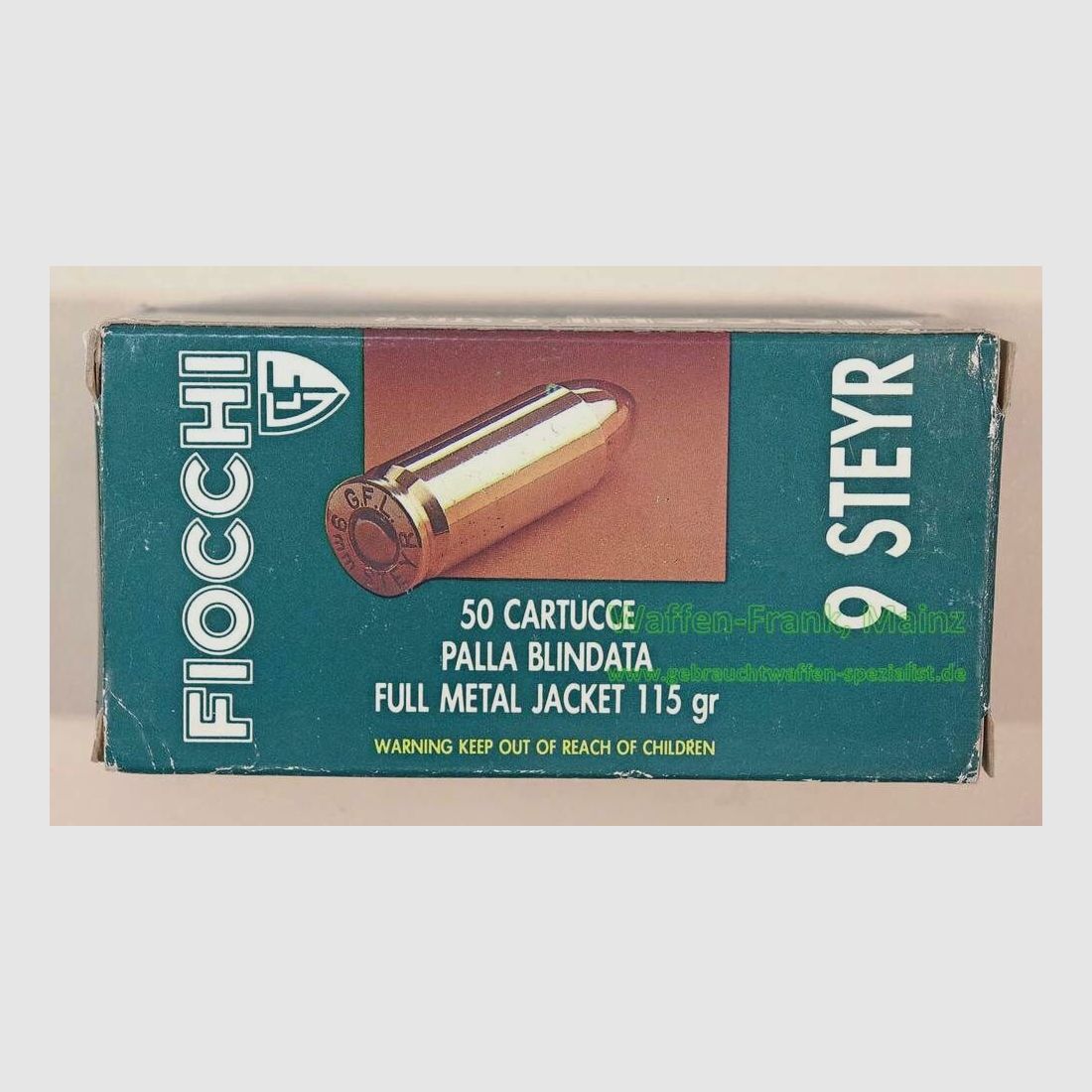 Fiocchi - Italian pistol cartridges 9 mm Steyr