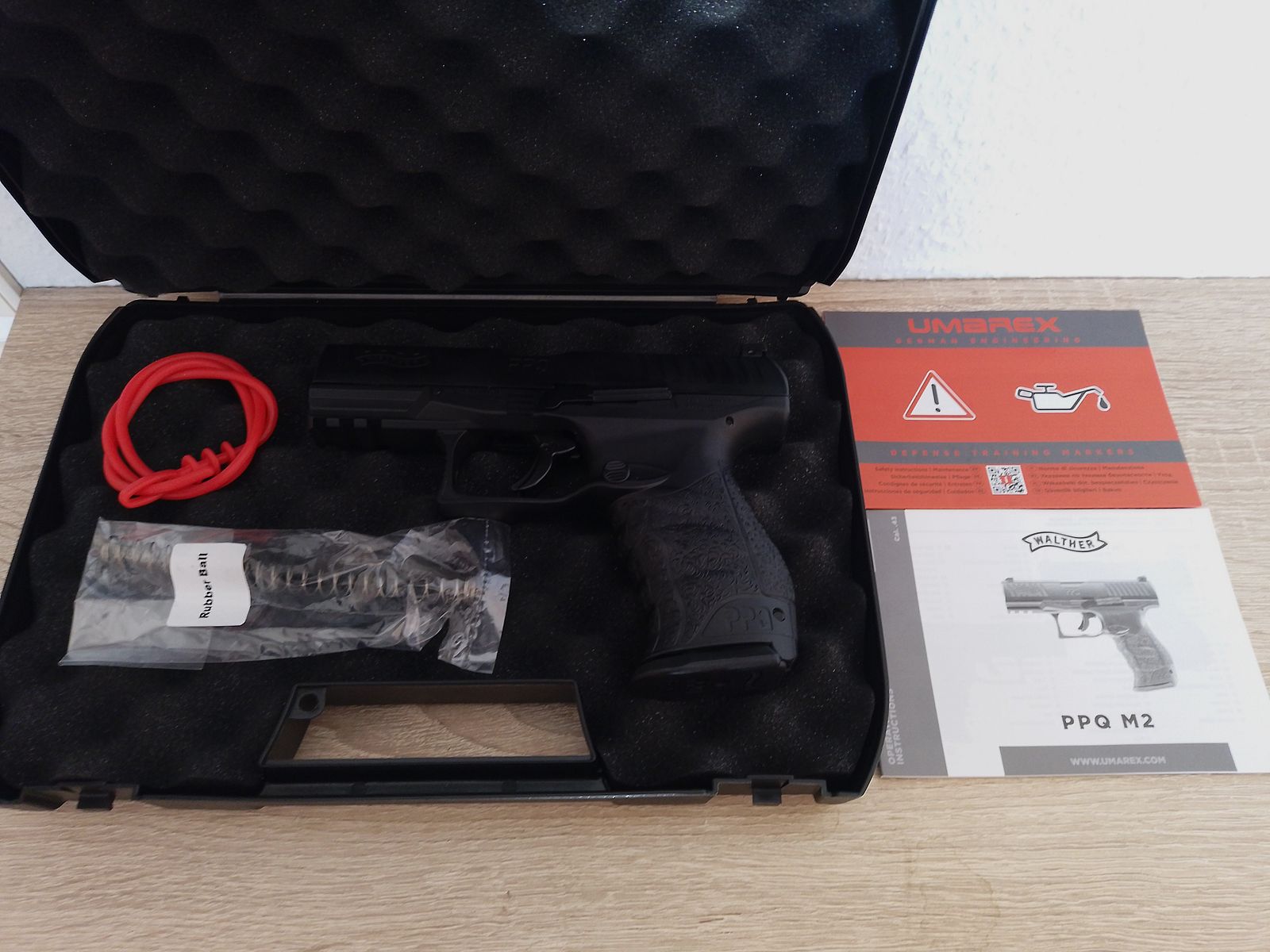 Walther PPQ M2 RAM T4E Homedefence neuwertig inklusive Rubberballs 