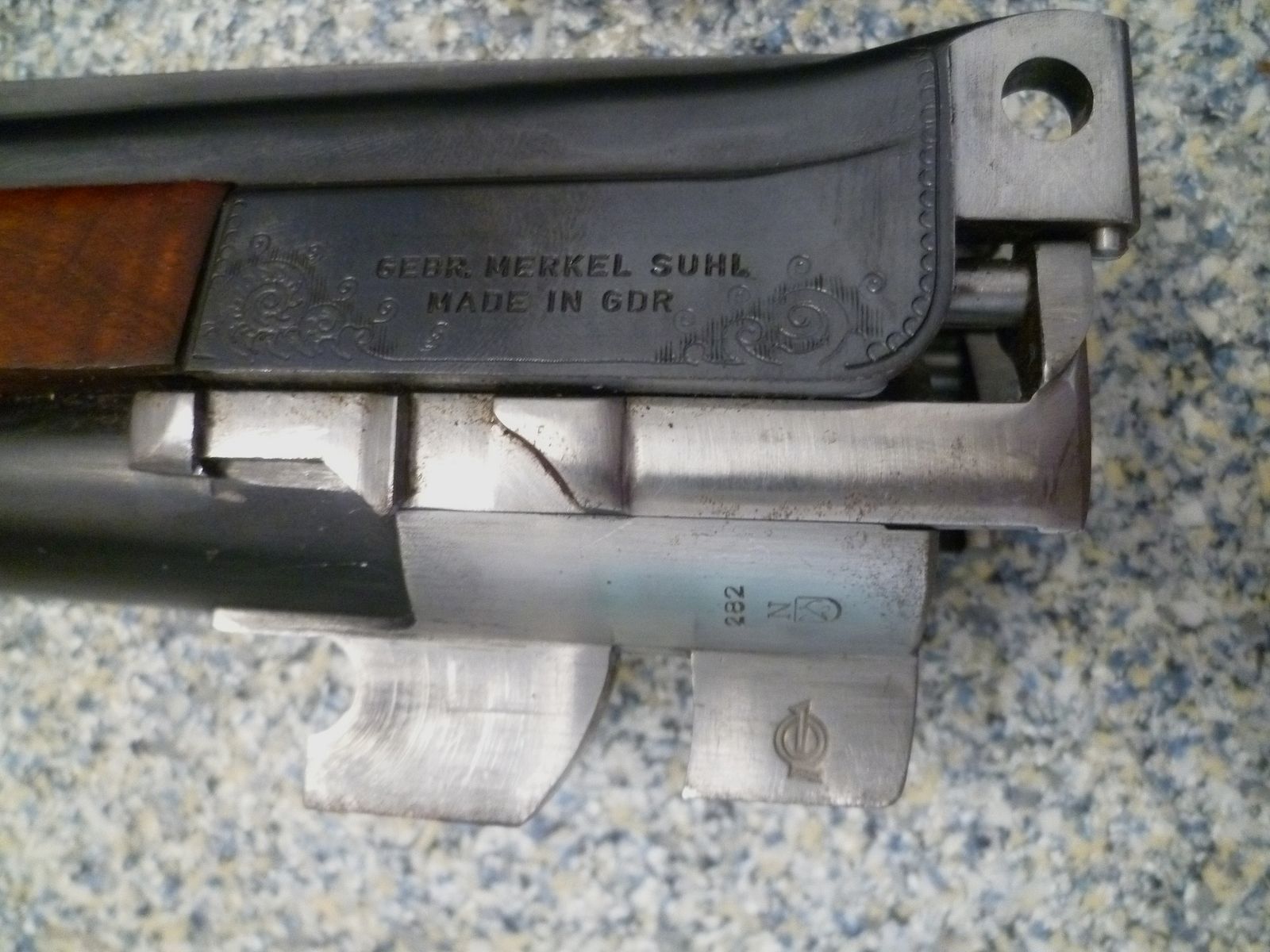 Bockbüchsflinte mit 2 BDF-Austauschläufen Merkel/Bühag/Adamy 8x57IRS & 12/70 sowie 12/70