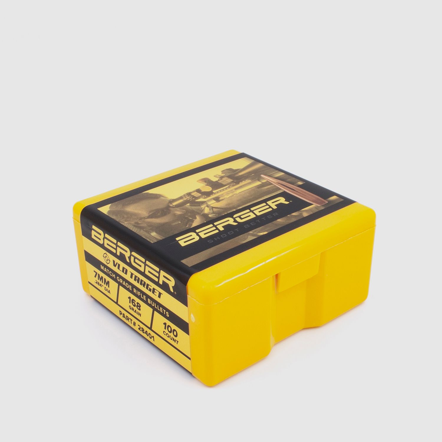 Berger Geschoss 7mm/.284 VLD Target 168GR 100 Stück
