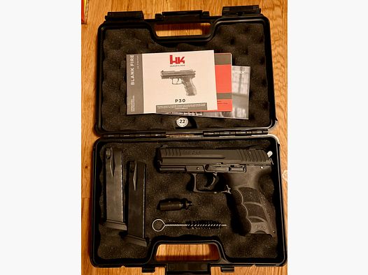 Umarex Heckler & Koch P30 blank firing pistol – caliber 9 mm P.A.K.