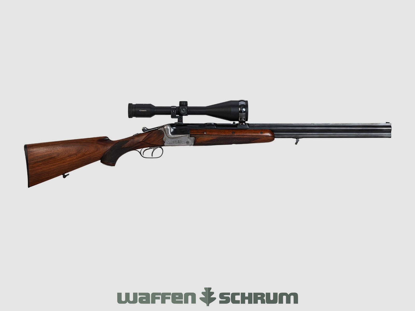 Fortuna Suhl Mod. 210 12/70-7x57R, ZF Swarovski Habicht 3-12x56 Abs. 4 LP, SEM, 2nd barrel .30RBlaser-12/70, Est. barrel .22 l.r., Zeiss 8x56