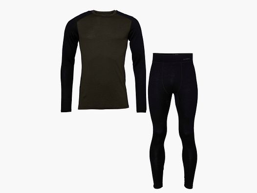 Alaska 1795 Merino Unterwäsche-Set Herren Night Green S