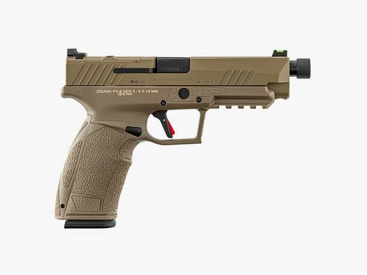 Tisas PX-9 Tactical Pistol caliber 9×19 mm FDE Threaded