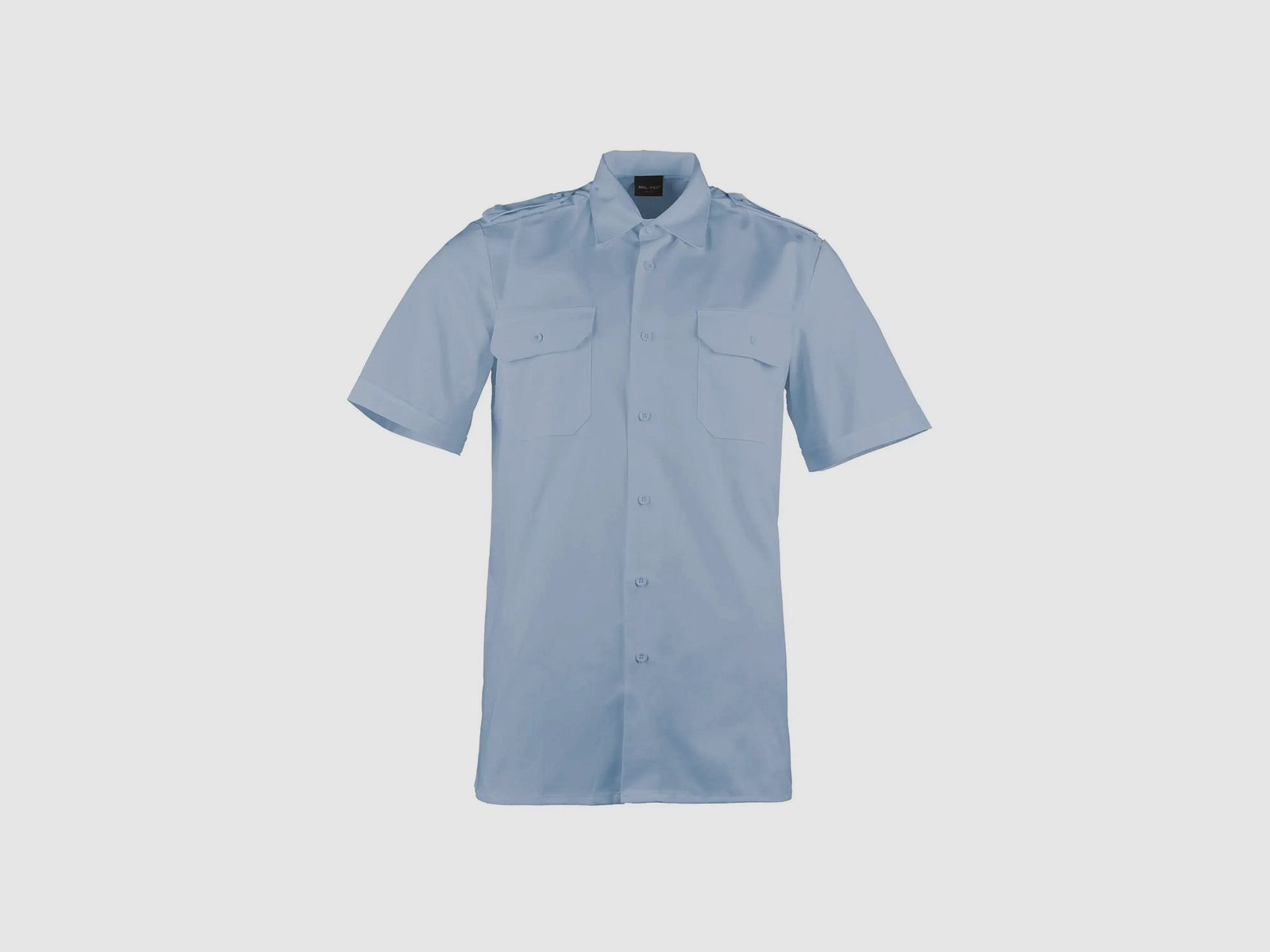 Mil-Tec Chemise de Service à Manches Courtes - Bleue / S Hommes