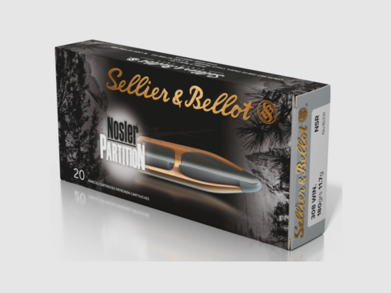 308 Winchester S&B NSR 180gr VE20