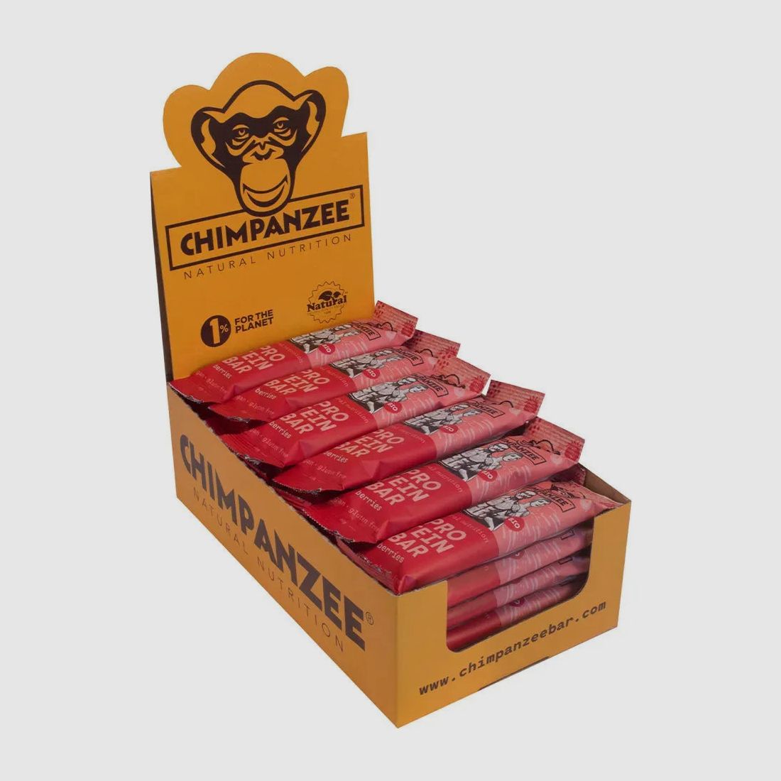 Chimpanzee Riegel Bio Protein Bar Johannisbeere 20 Stück