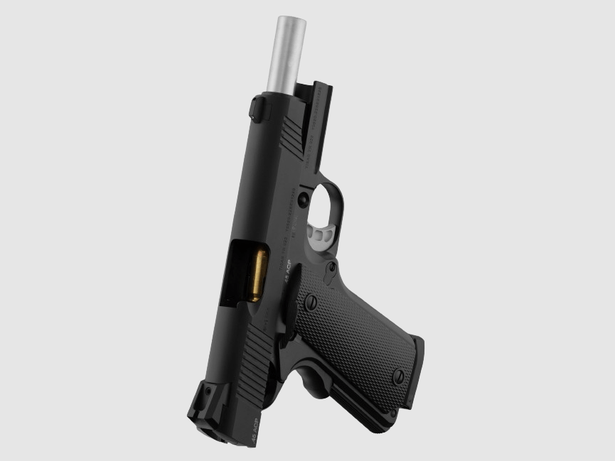 TISAS PISTOL – ZIG PCS 1911 BLACK 4.25" (45ACP), image 3 of 4