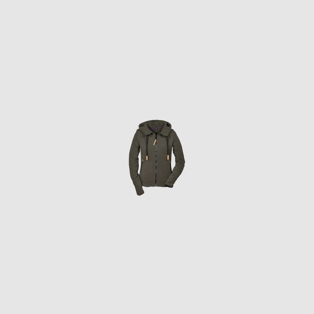 Damen Fleecejacke Hoody - mit Kapuze