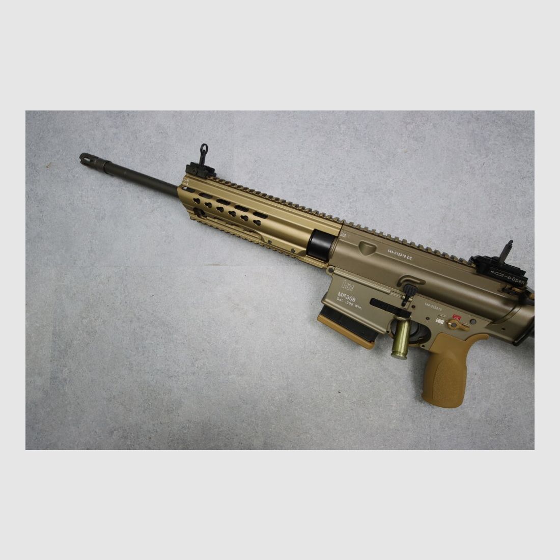Heckler & Koch MR308, A3-Version, Slim-Line HKey RAL8000 "sandfarbend"