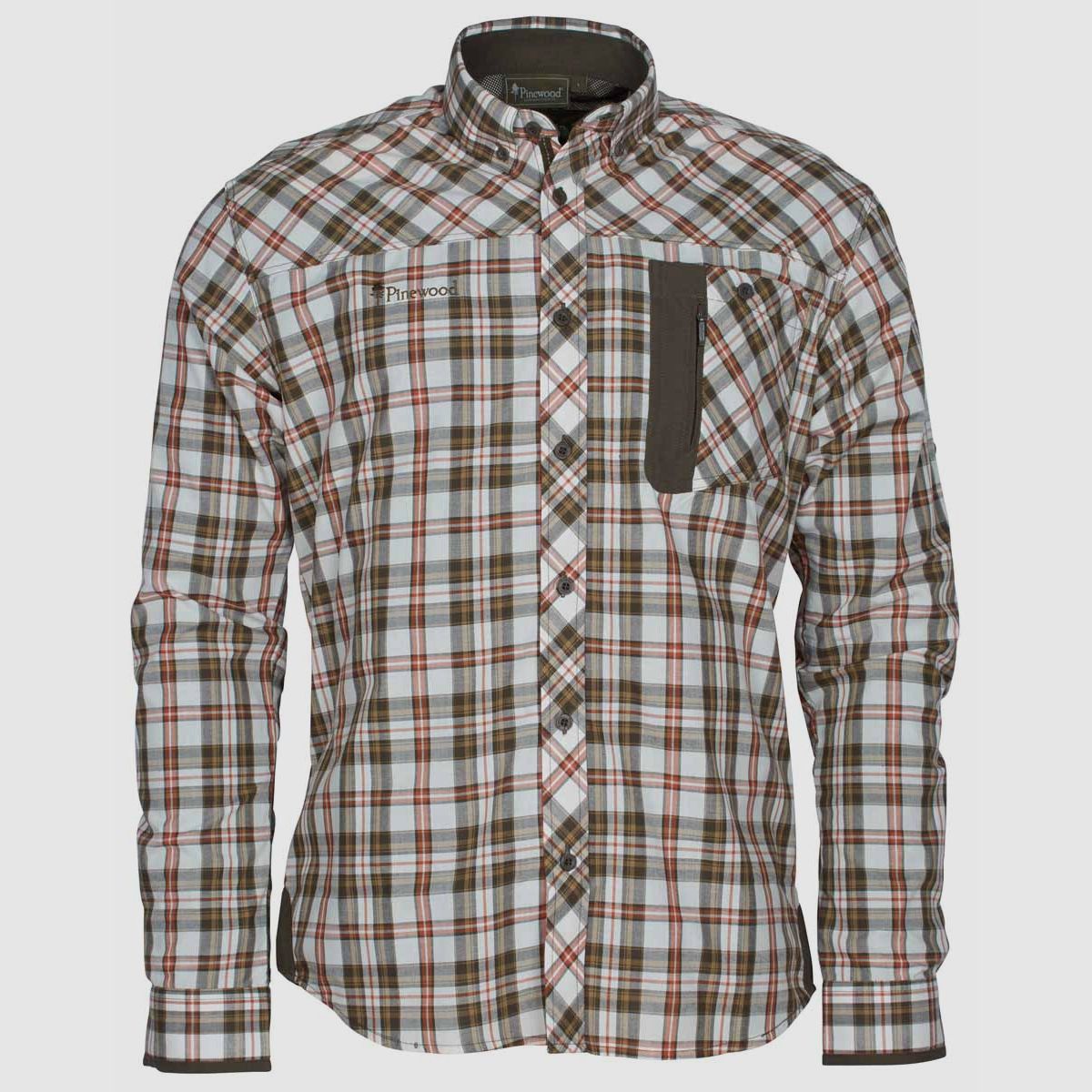 Pinewood Hemd Wolf Shirt Offwhite Brown