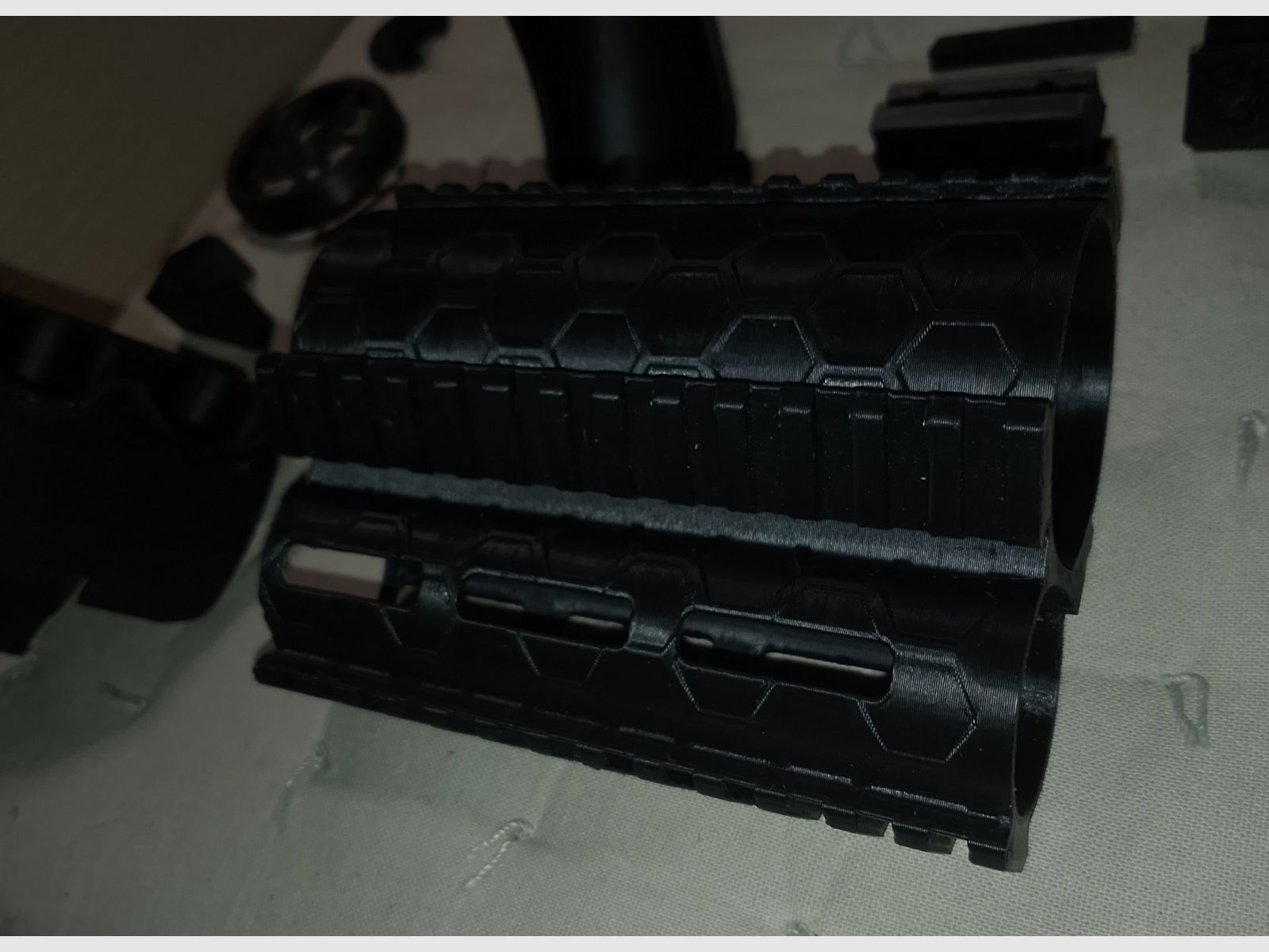 Aea HP max. gran conjunto de piezas de tuning, aumento de caña de impresión 3D, adaptador de montaje de riel Picantinny, cobertura de visualización de disparo único, freno de boca, etc.