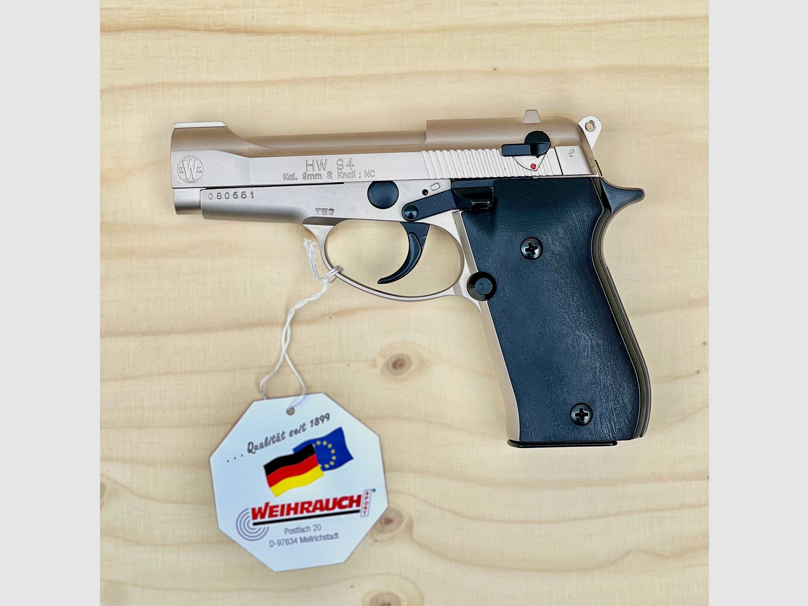 Weihrauch HW 94 Kal. 9 mm R.K. Stainless Look