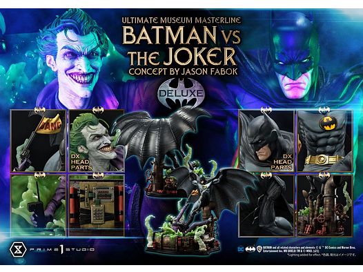 DC Comics Statue 1/3 Batman vs. The Joker by Jason Fabok Deluxe Bonus Version 85 cm | 42949