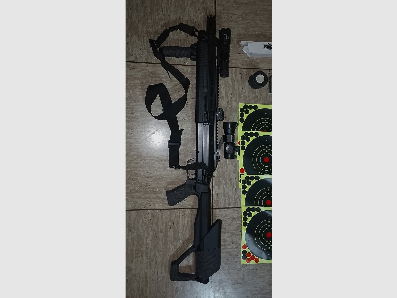 T4E RAM Shotgun Hdx68 Set Pumpgun cal .68 Zielfernrohr Tragegurt Paintballs Kit neuwertig