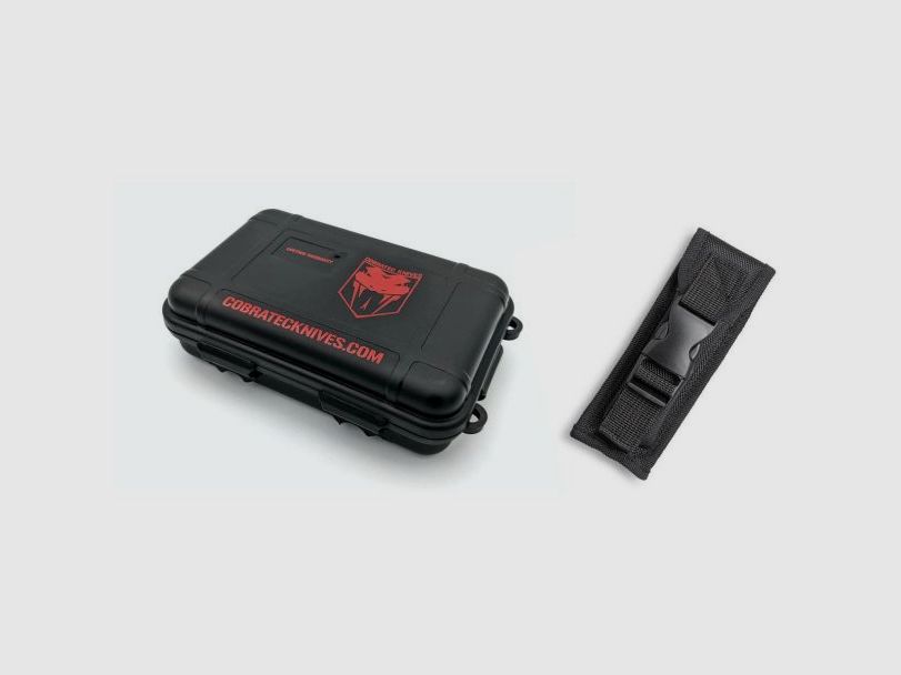 CobraTec Large FS-X Negro Tanto Serrado cuchillo automático OTF, imagen 11 de 12