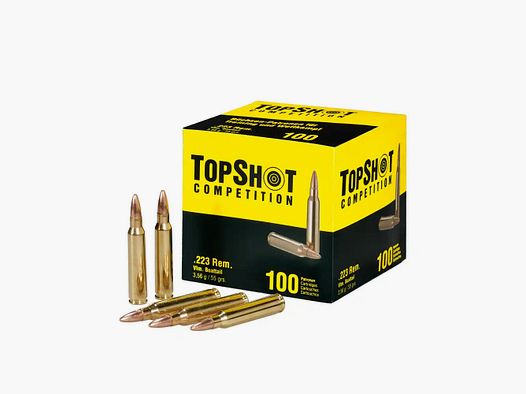 TopShot Competition FMJ BT 55grs 100pcs .223Rem