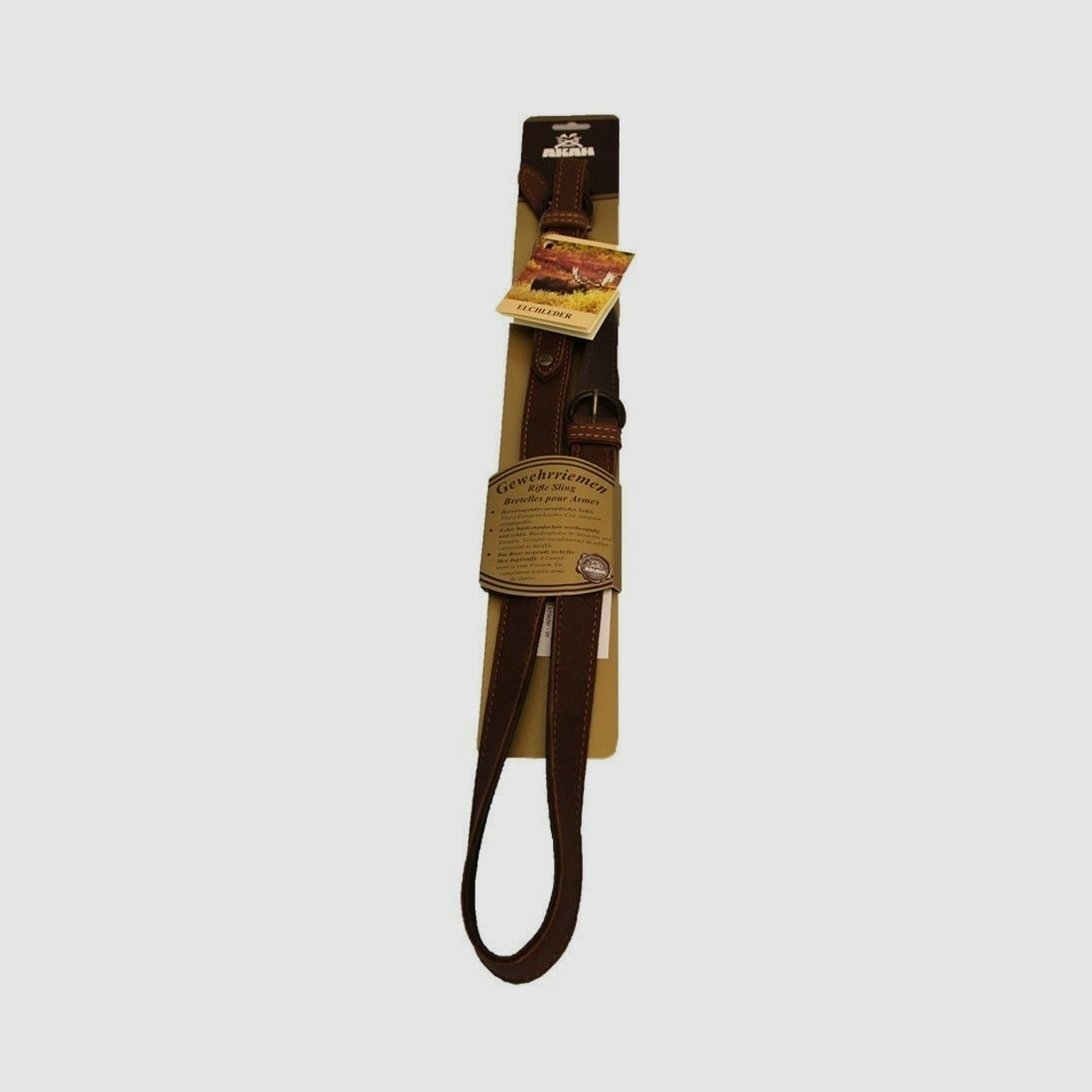 Albrecht Kind GmbH elk leather rifle sling, water-repellent, hand-sewn