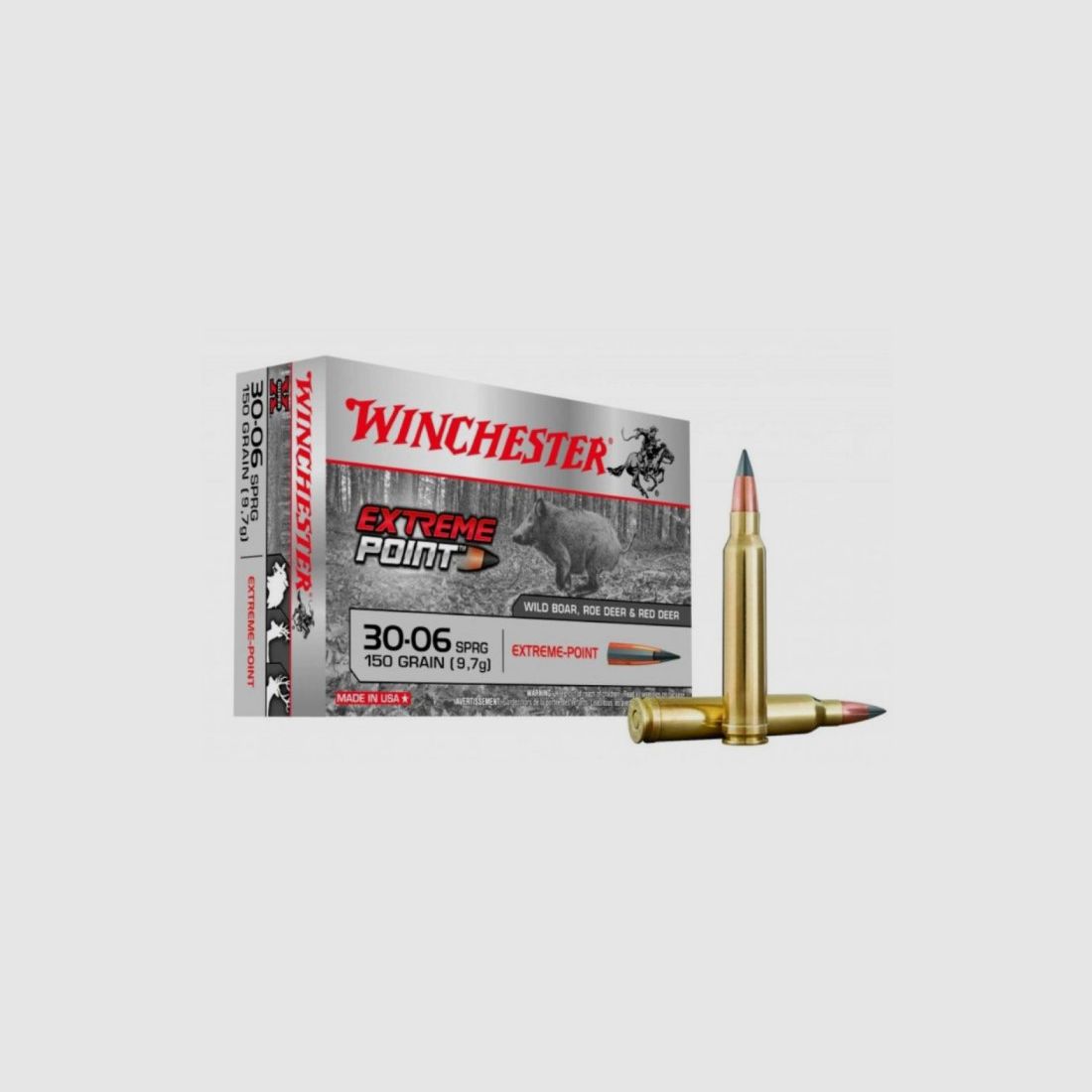 Balas Winchester Extreme Point 150 gr – Calibre .30-06 Springfield