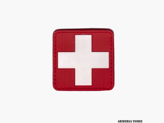 RED CROSS PATCH IN RUBBER WITH VELCRO