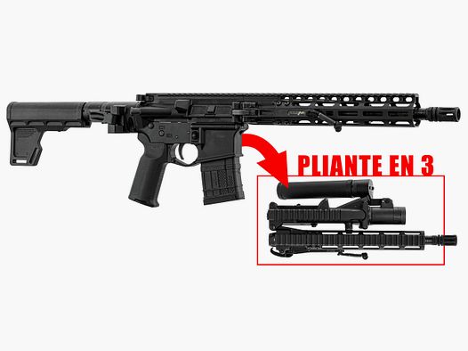 Fucile semiautomatico AR15 Foldar pieghevole in 3