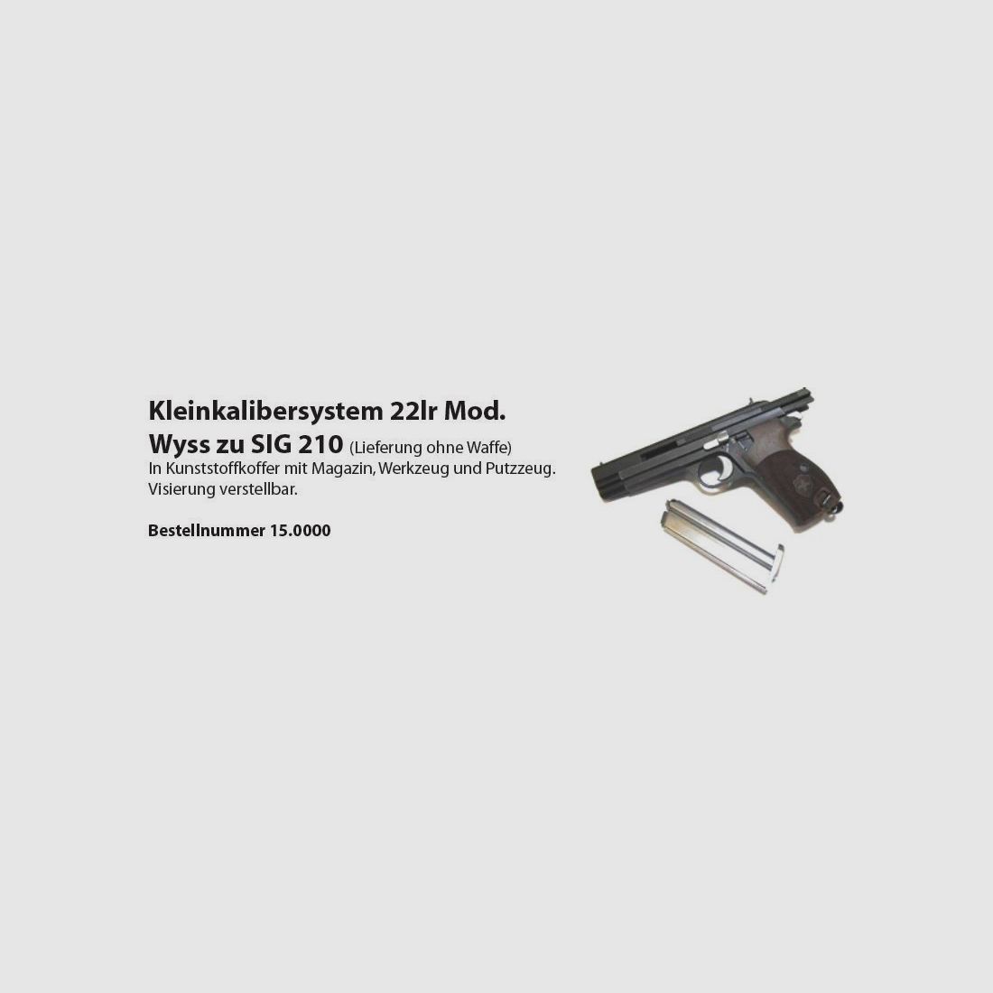 Wechselsystem Wyss Waffen SIG P210 .22 LR