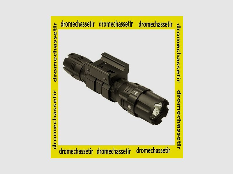 Tactical Lampe Nc Star, 250 Lumen, mit Picatinny-Montage, schwarz