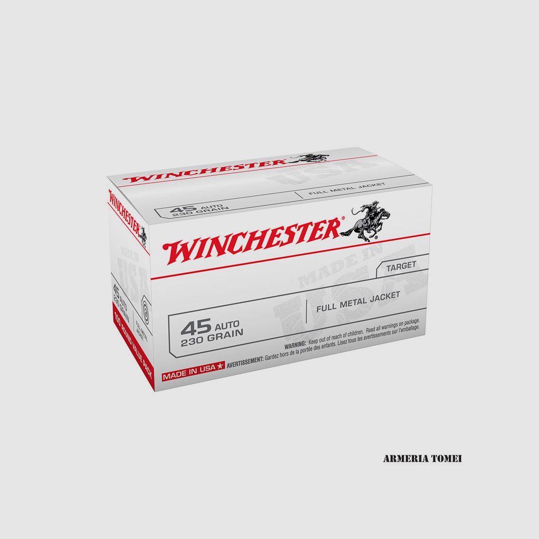 WINCHESTER – 45 AUTO 230GR VOLL-METALL-HÜLSE, Bild 1 von 2