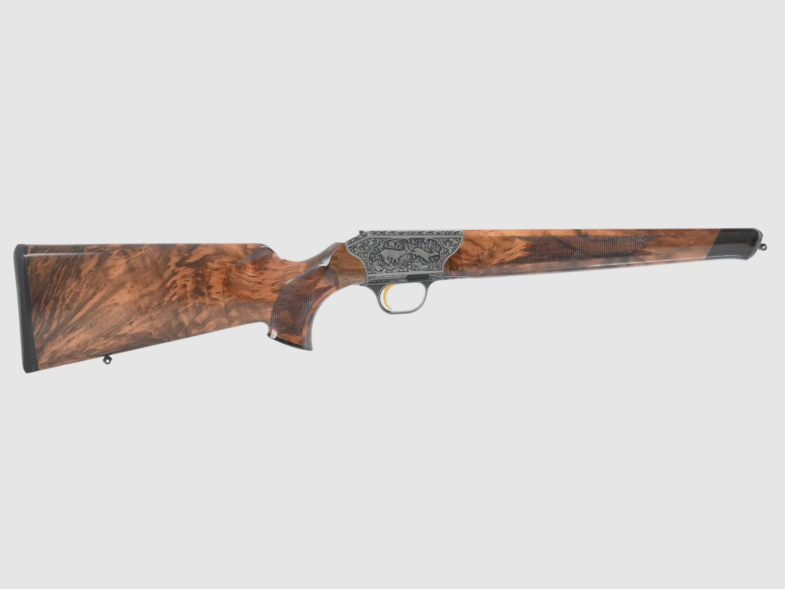 Blaser System R8 Baronesse SHK:8 Gravur: Reh und Schwarzwild / Pistolengriffkappe: Rothirsch