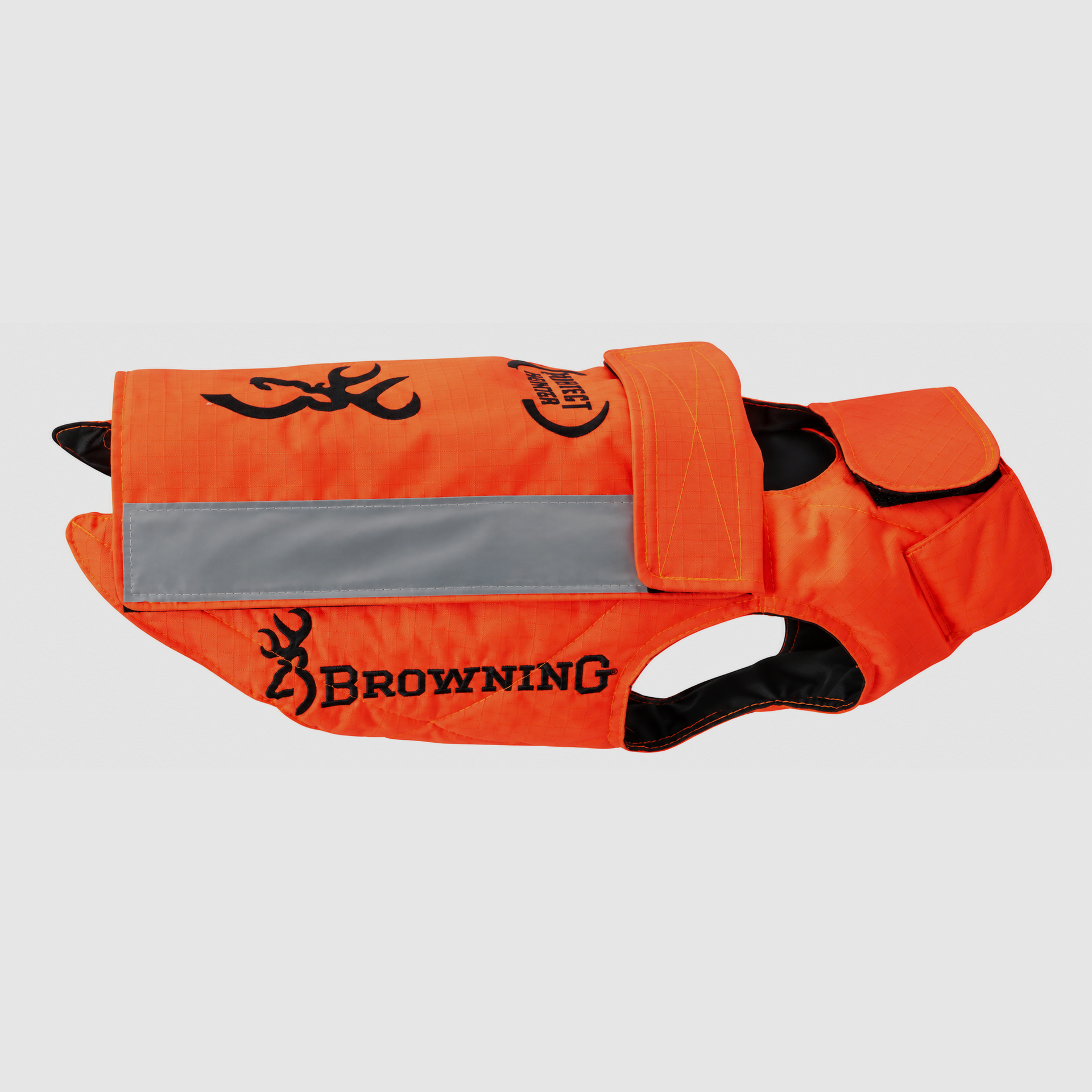 Browning Hundeschutzweste PROTECT HUNTER VEST + GPS-Halterung Orange + zusätzlicher Reißverschluss, Bild 1 von 5