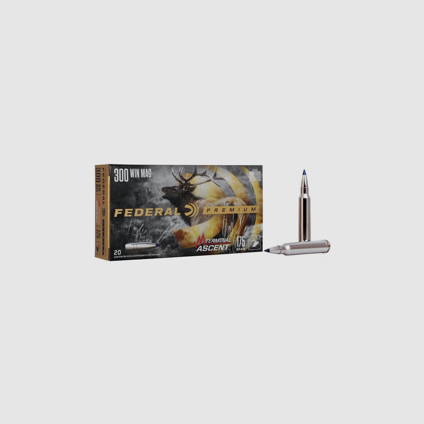 Büchsenmunition FEDERAL Terminal Ascent – 300 Win. Mag. – 175 grains