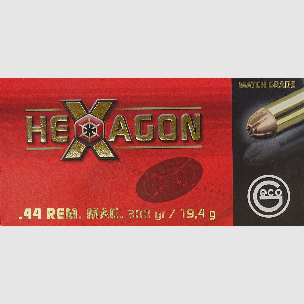 Geco .44 Rem. Mag. Hexagon 299grs - 500 Schuss