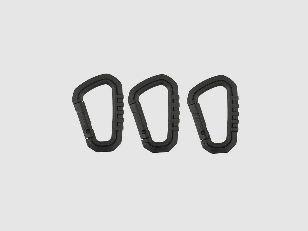 1x carabiner nylon (black)