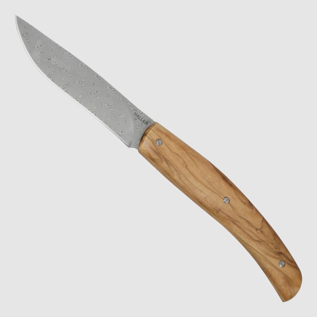 Damast-Taschenmesser Olivenholz legal fhren 42a WaffG