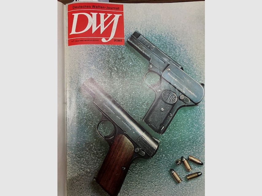  Revista de Armas Alemana DWJ Año 1968 (todas las 12 ediciones encuadernadas) 