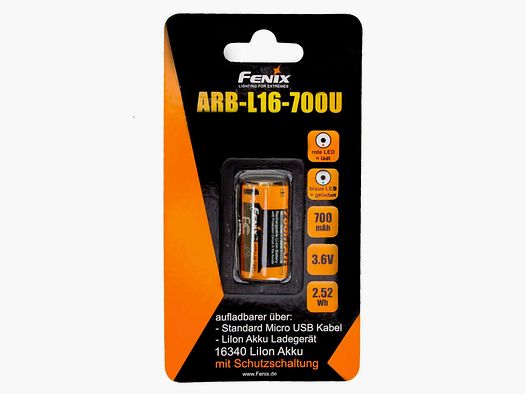Fenix Fenix Li-Ionen Akku 16340 ARB-L16-70