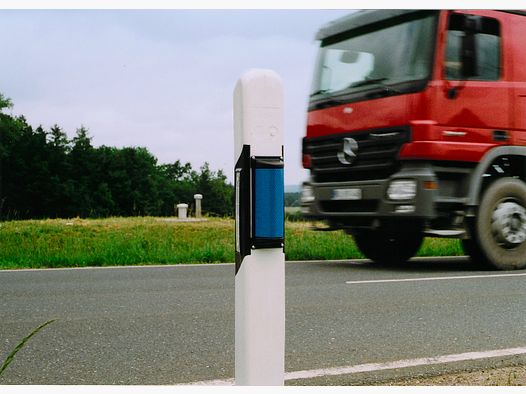 Riflettore a semicerchio blu