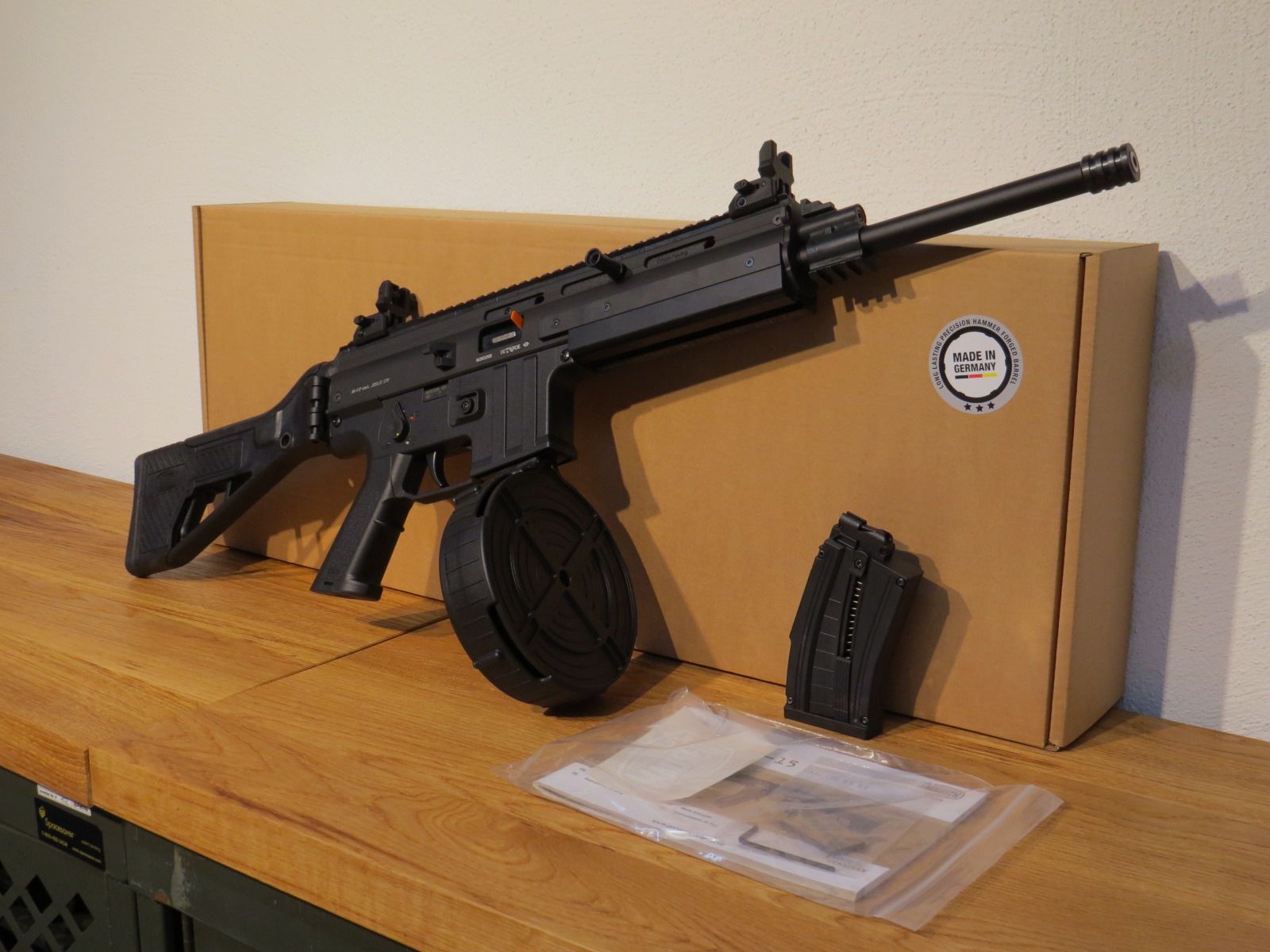 MAUSER M15 Sport - Semi-automatic rifle - .22lr HV - Black - including 110 rounds drum magazine