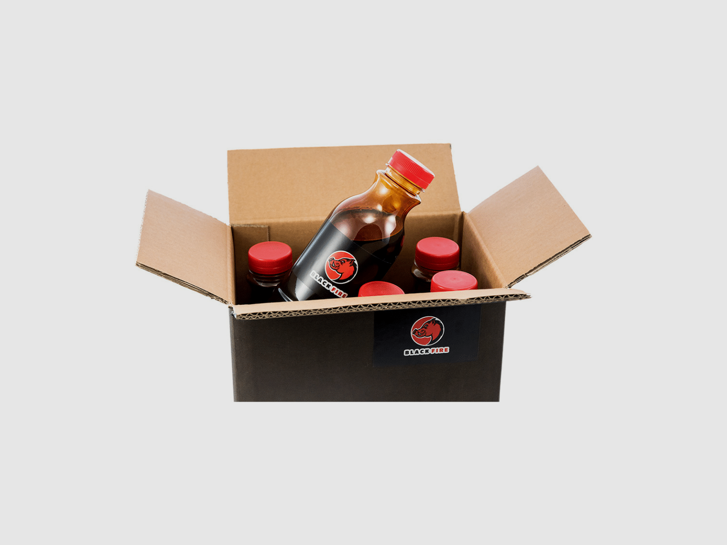 Pack mit 6 Flaschen Aroma Black Fire Original, Bild 3 von 3