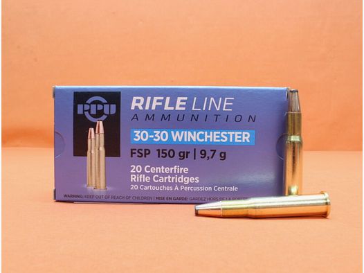 Prvi Partizan .30-30Win Prvi Partizan 150grs FSP/ SP-F VE 20 cartridges (A-028)/ 9.7g partial jacket flat nose