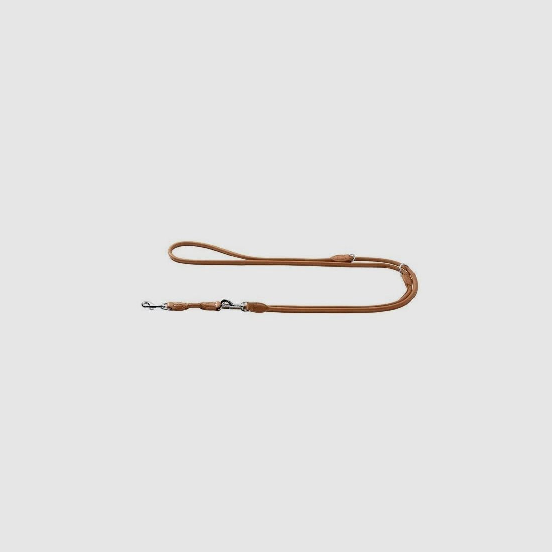 Profdog – Round training leash in natural leather