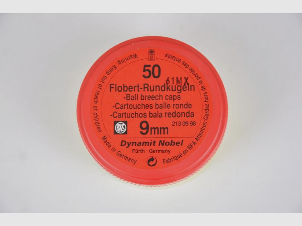 RWS Dynamit Nobel 9mm Flobert Rundkugel